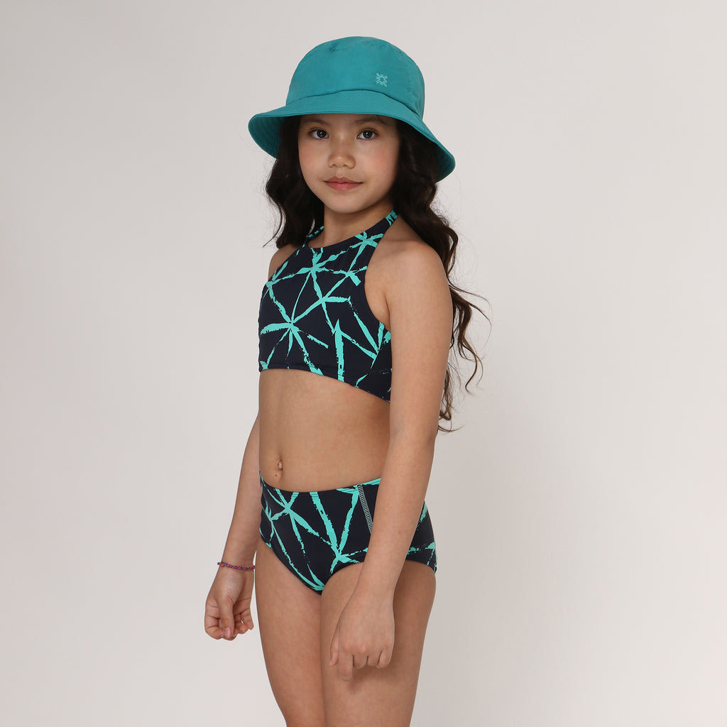 Girl's Marina Teen Ocean Rash Guard Long Sleeve One Piece Swimsuit